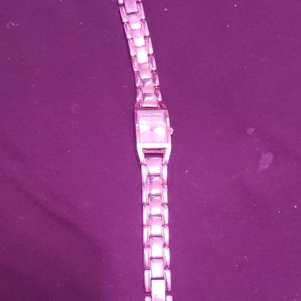 Anne Klein Silver Rectangular Watch - image 3